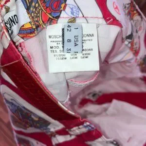 Moschino | Skirts | Moschino Jeans 9s Vintage Red Playing